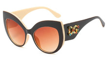 Load image into Gallery viewer, LNFCXI Diamond Cat Eye DG Oversized Sunglasses Women