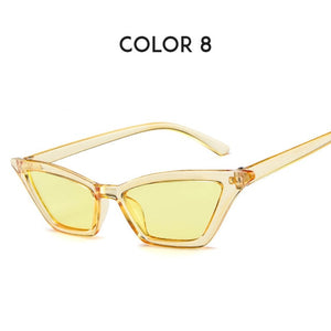 Vintage Small Sunglasses Women Cat Eye Sunglasses 2019