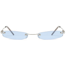Load image into Gallery viewer, 2019 Ladies Clear Lens Small Narrow Sunglasses Vintage