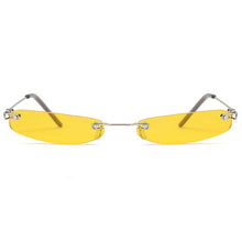 Load image into Gallery viewer, 2019 Ladies Clear Lens Small Narrow Sunglasses Vintage