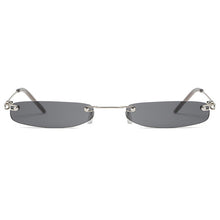 Load image into Gallery viewer, 2019 Ladies Clear Lens Small Narrow Sunglasses Vintage